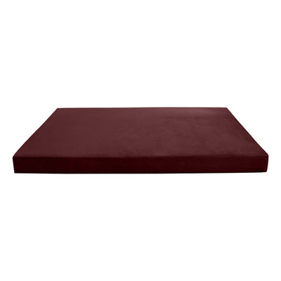 COVER ONLY Twin-XL Knife Edge Velvet Indoor Daybed Mattress Sheet 80"x39"x6"- AD368