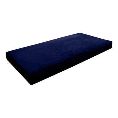 COVER ONLY Twin-XL Knife Edge Velvet Indoor Daybed Mattress Sheet 80"x39"x6"- AD373