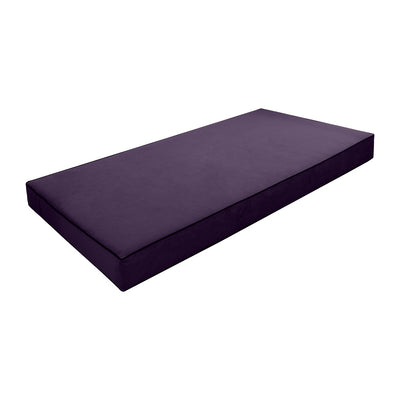 COVER ONLY Twin-XL Contrast Pipe Velvet Indoor Daybed Mattress 80"x39"x6"-AD339