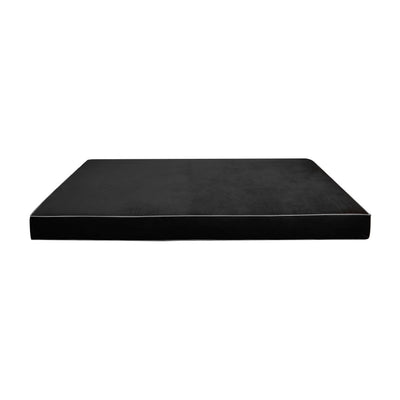 COVER ONLY Twin-XL Contrast Pipe Velvet Indoor Daybed Mattress 80"x39"x6"-AD350