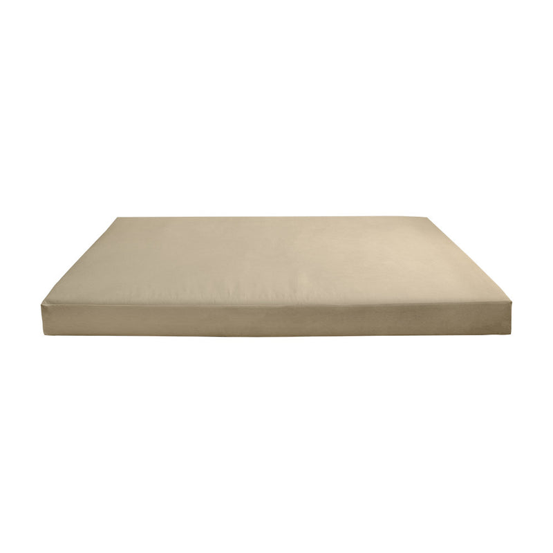 COVER ONLY Twin-XL Knife Edge Velvet Indoor Daybed Mattress 80"x39"x8"- AD304