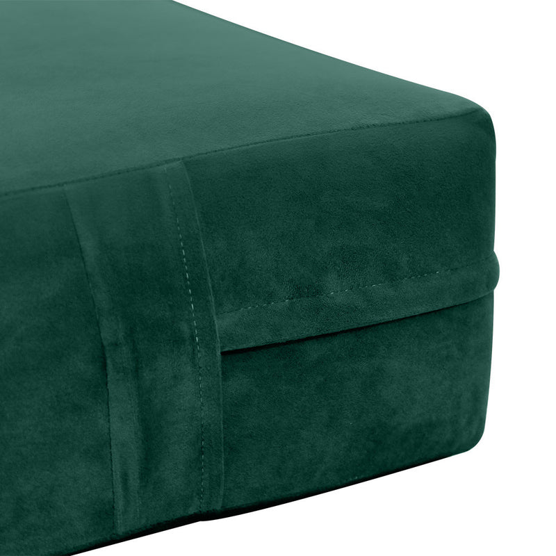 COVER ONLY Twin-XL Knife Edge Velvet Indoor Daybed Mattress Sheet 80"x39"x8"- AD317