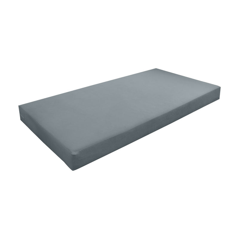 COVER ONLY Twin-XL Knife Edge Velvet Indoor Daybed Mattress 80"x39"x8"- AD347
