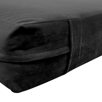 COVER ONLY Twin-XL Knife Edge Velvet Indoor Daybed Mattress 80"x39"x8"- AD350