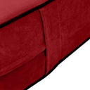 COVER ONLY Full Contrast Pipe Trim Indoor Daybed Mattress Sheet 75"x54"x6"-AD369