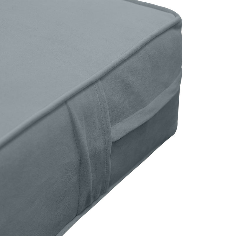 COVER ONLY Full Same Pipe Velvet Indoor Daybed Mattress Sheet 75"x54"x6"-AD347