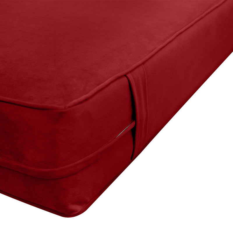 COVER ONLY Full Same Pipe Velvet Indoor Daybed Mattress Sheet 75"x54"x6"-AD369