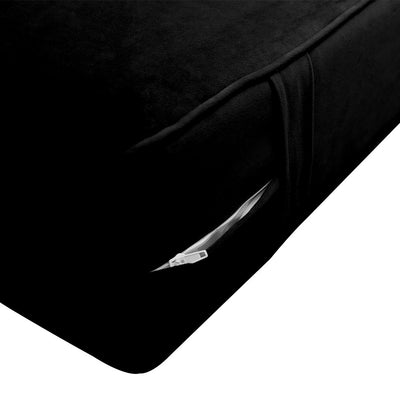 COVER ONLY Full Same Pipe Velvet Indoor Daybed Mattress Sheet 75"x54"x6"-AD374