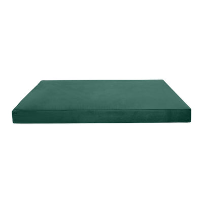 COVER ONLY Full Same Pipe Trim Velvet Indoor Daybed Mattress 75"x54"x8"-AD317