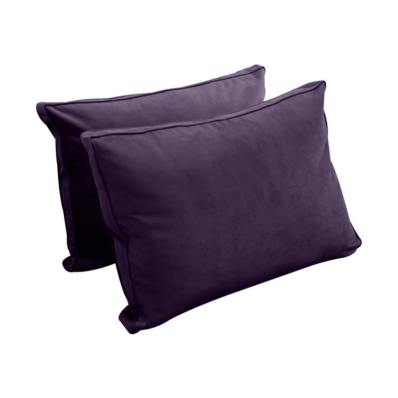 COVER ONLY Model V1 Twin Velvet Same Pipe Indoor Daybed Bolster Pillow Cushion - AD339