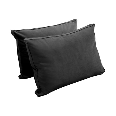 COVER ONLY Model V1 Twin Velvet Same Pipe Indoor Daybed Bolster Pillow Cushion - AD350
