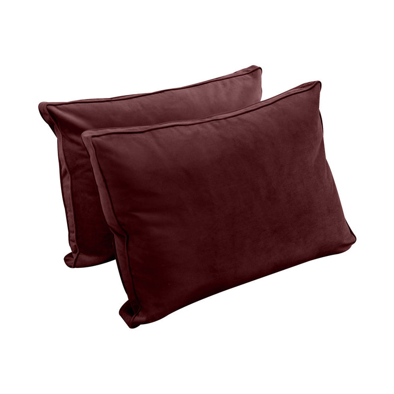 COVER ONLY Model V1 Twin Velvet Same Pipe Indoor Daybed Bolster Pillow Cushion - AD368