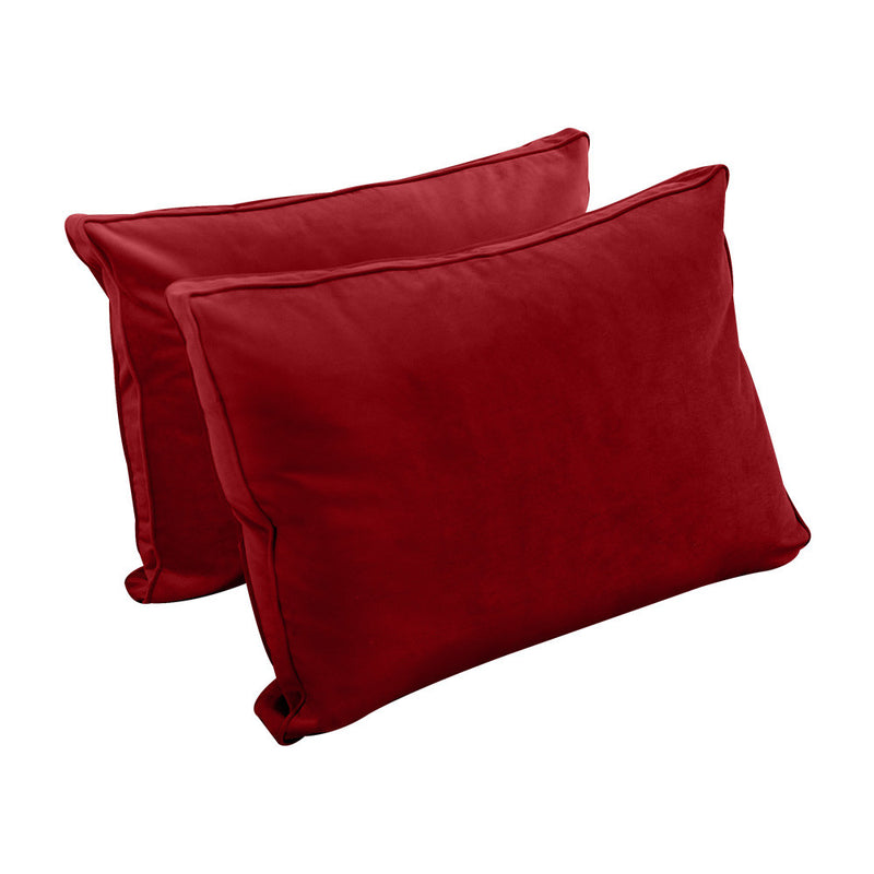 COVER ONLY Model V1 Twin Velvet Same Pipe Indoor Daybed Bolster Pillow Cushion - AD369