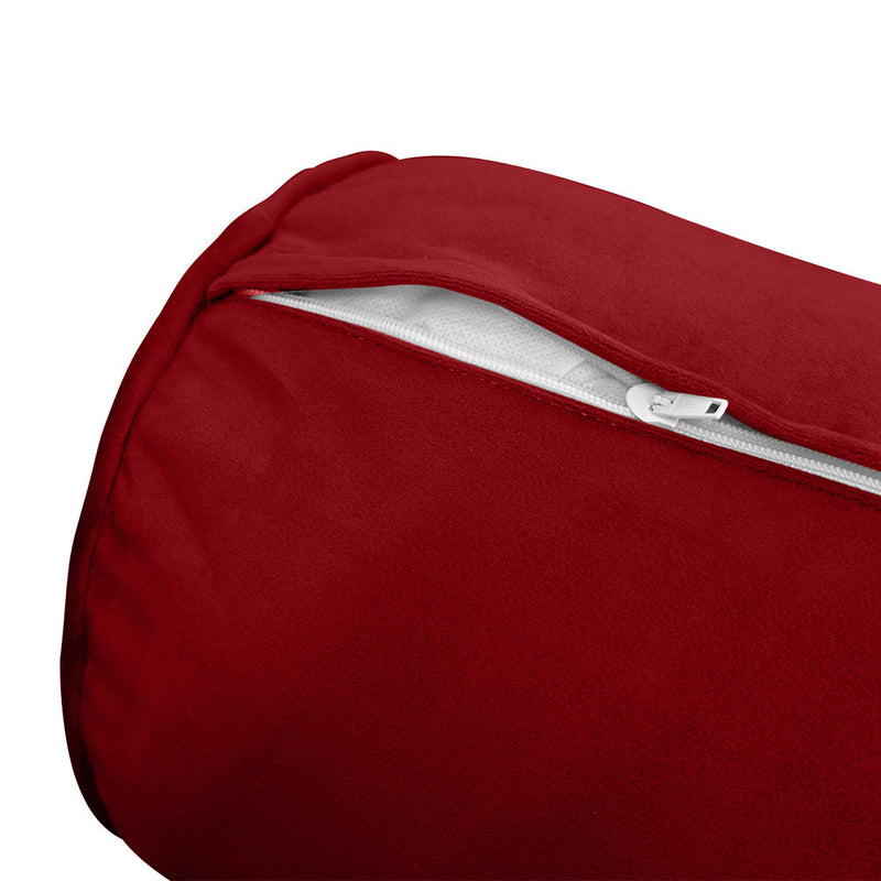 COVER ONLY Model V1 Twin Velvet Same Pipe Indoor Daybed Bolster Pillow Cushion - AD369