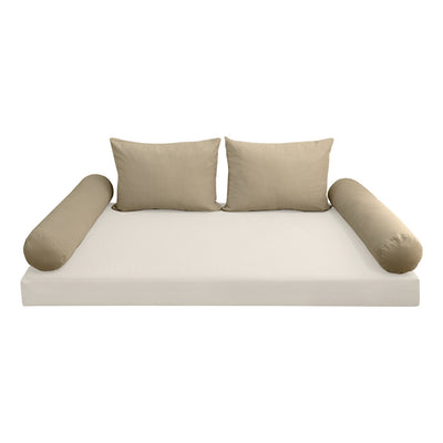 COVER ONLY Model V1 Full Velvet Knife Edge Indoor Daybed Cushion Bolster - AD304