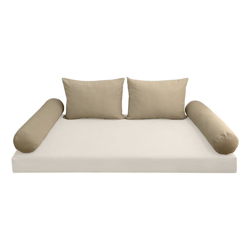 COVER ONLY Model V1 Full Velvet Knife Edge Indoor Daybed Cushion Bolster - AD304