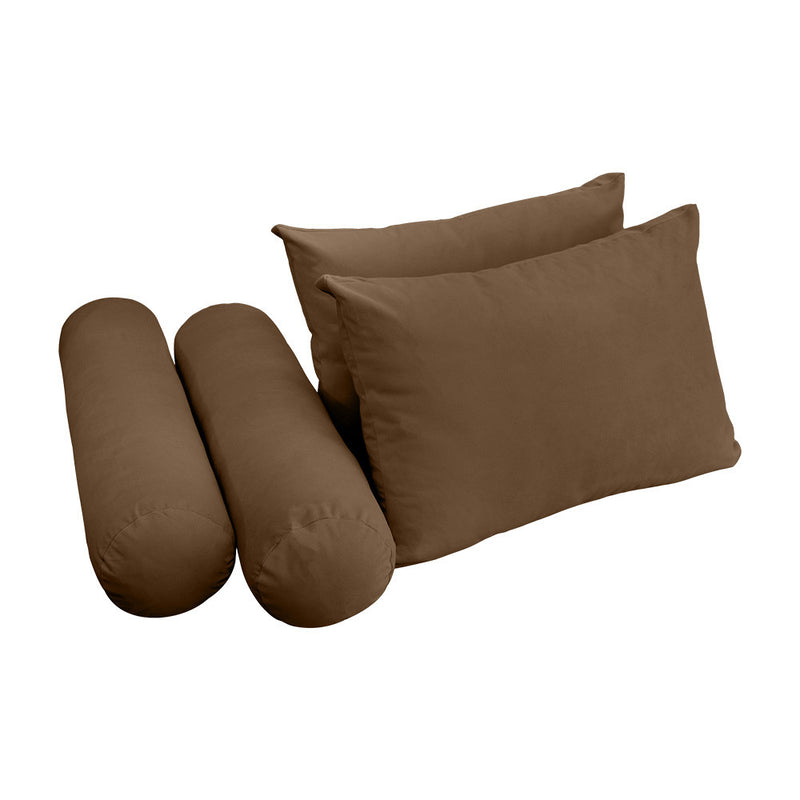 COVER ONLY Model V1 Full Velvet Knife Edge Indoor Daybed Cushion Bolster - AD308