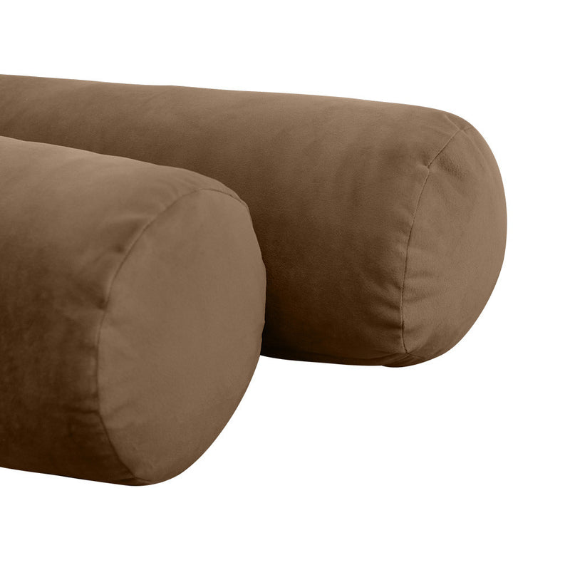 COVER ONLY Model V1 Full Velvet Knife Edge Indoor Daybed Cushion Bolster - AD308