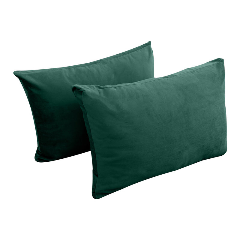 COVER ONLY Model V1 Full Velvet Knife Edge Indoor Daybed Cushion Bolster - AD317