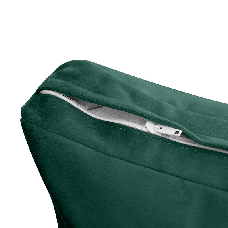 COVER ONLY Model V1 Full Velvet Knife Edge Indoor Daybed Cushion Bolster - AD317