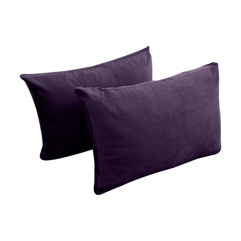 COVER ONLY Model V1 Full Velvet Knife Edge Indoor Daybed Cushion Bolster - AD339