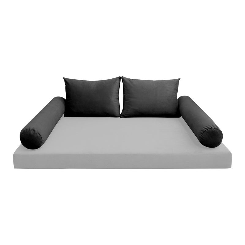 COVER ONLY Model V1 Full Velvet Knife Edge Indoor Daybed Cushion Bolster - AD350