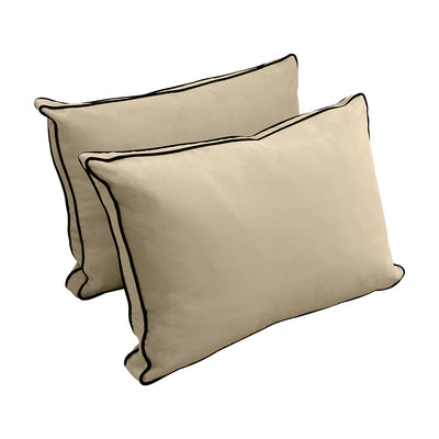 COVER ONLY Model V1 Full Velvet Contrast Indoor Daybed Cushion Bolster - AD304