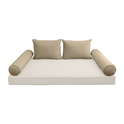 COVER ONLY Model V1 Full Velvet Same Pipe Indoor Daybed Cushion Bolster - AD304