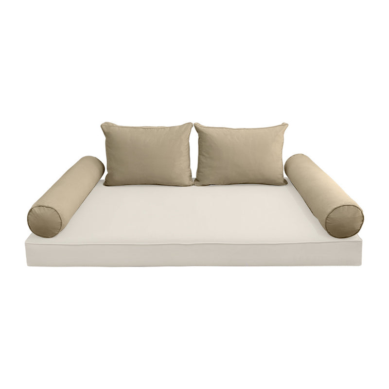 COVER ONLY Model V1 Full Velvet Same Pipe Indoor Daybed Cushion Bolster - AD304