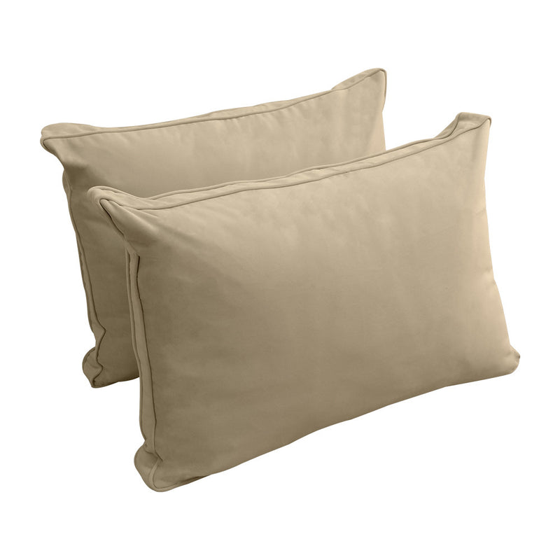 COVER ONLY Model V1 Full Velvet Same Pipe Indoor Daybed Cushion Bolster - AD304