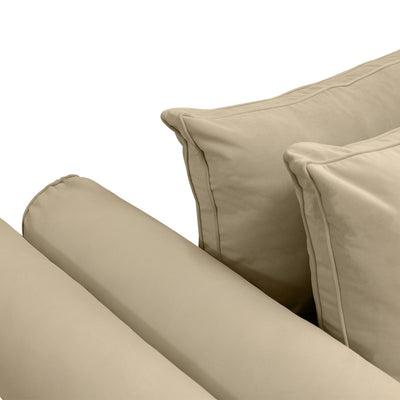 COVER ONLY Model V1 Full Velvet Same Pipe Indoor Daybed Cushion Bolster - AD304