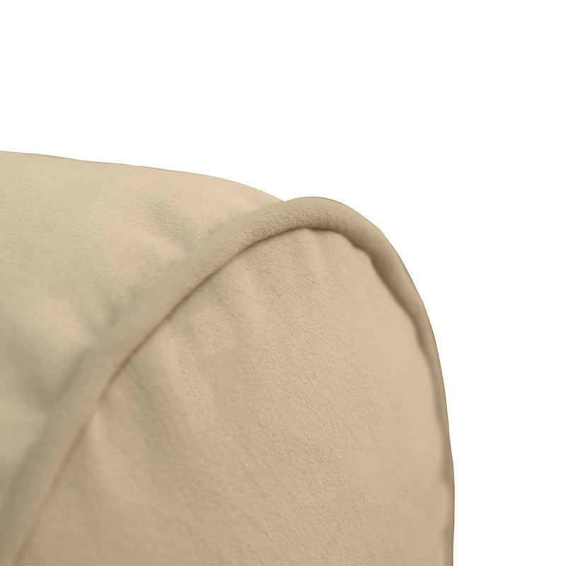 COVER ONLY Model V1 Full Velvet Same Pipe Indoor Daybed Cushion Bolster - AD304