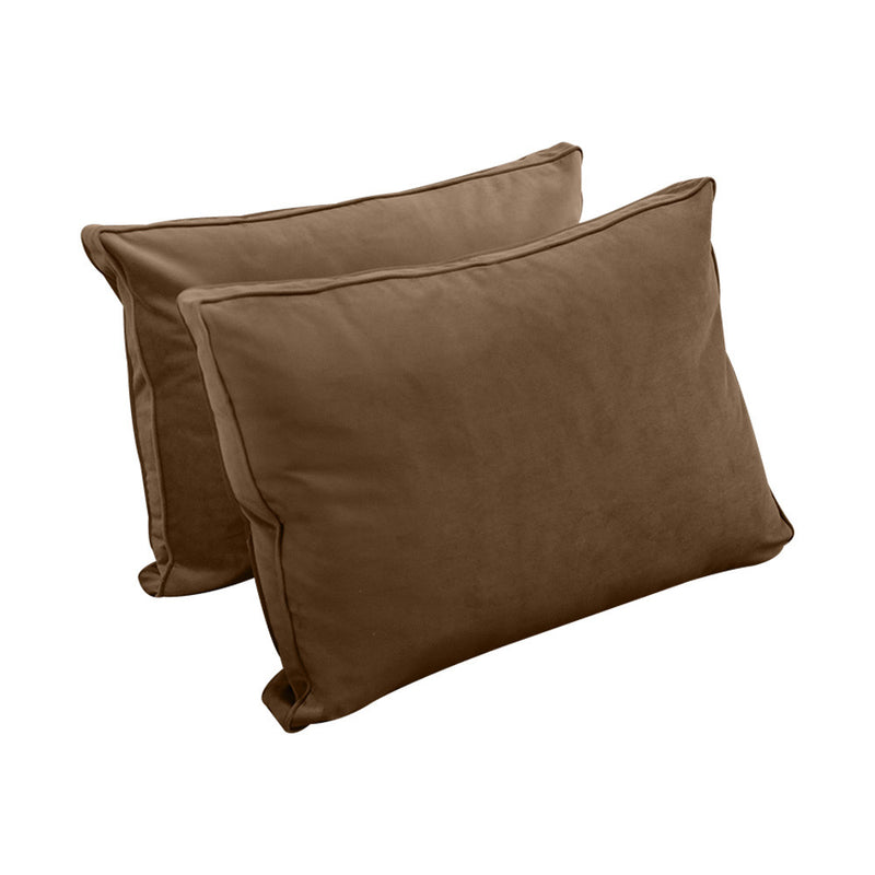 COVER ONLY Model V1 Full Velvet Same Pipe Indoor Daybed Cushion Bolster - AD308