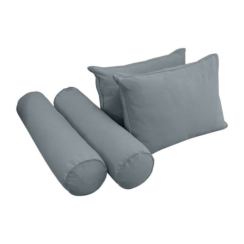 COVER ONLY Model V1 Full Velvet Same Pipe Indoor Daybed Cushion Bolster - AD347