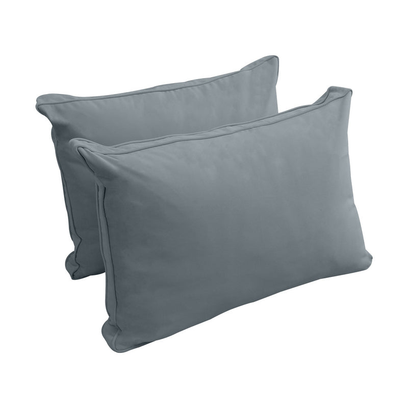 COVER ONLY Model V1 Full Velvet Same Pipe Indoor Daybed Cushion Bolster - AD347