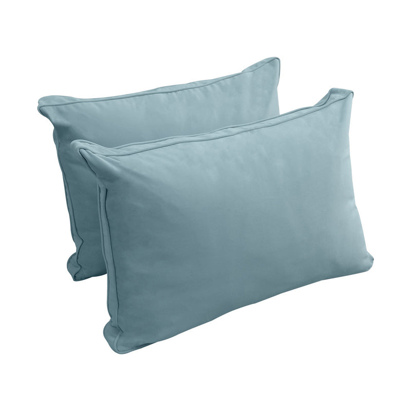 COVER ONLY Model V1 Full Velvet Same Pipe Indoor Daybed Cushion Bolster - AD355