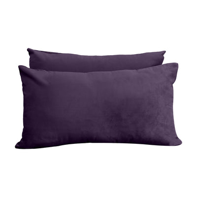 COVER ONLY Model V2 Twin Velvet Knife Edge Indoor Daybed Cushion Bolster - AD339