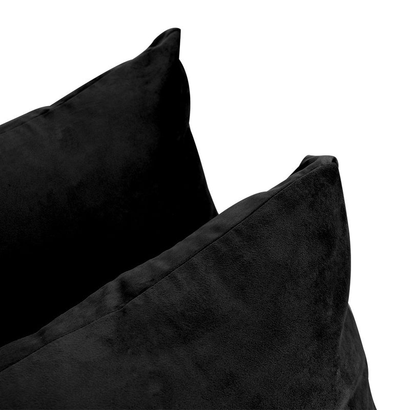 COVER ONLY Model V2 Twin Velvet Knife Edge Indoor Daybed Cushion Bolster - AD374