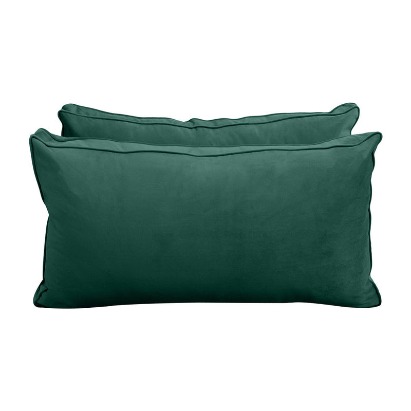 COVER ONLY Model V2 Twin Velvet Same Pipe Indoor Daybed Cushion Bolster - AD317