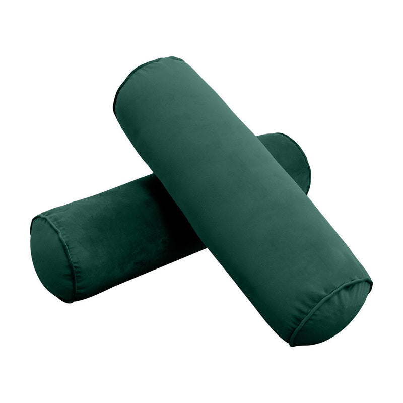 COVER ONLY Model V2 Twin Velvet Same Pipe Indoor Daybed Cushion Bolster - AD317