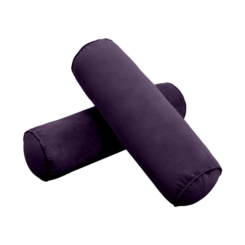 COVER ONLY Model V2 Twin Velvet Same Pipe Indoor Daybed Cushion Bolster - AD339