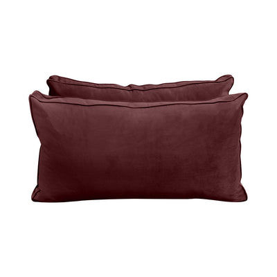 COVER ONLY Model V2 Twin Velvet Same Pipe Indoor Daybed Cushion Bolster - AD368