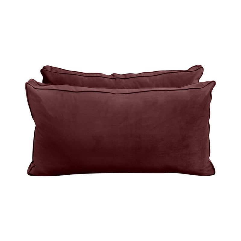 COVER ONLY Model V2 Twin Velvet Same Pipe Indoor Daybed Cushion Bolster - AD368