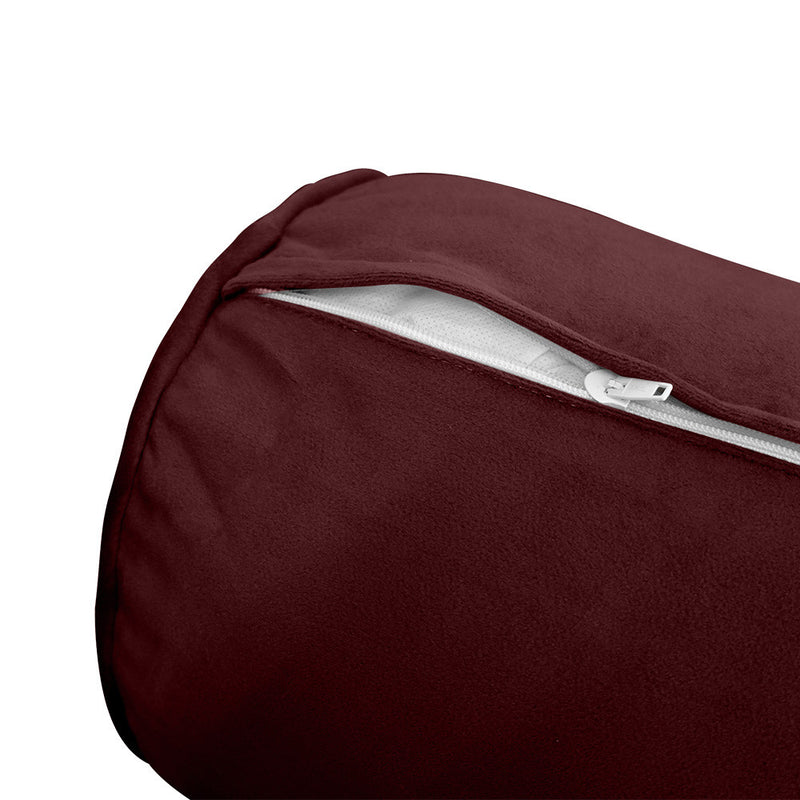 COVER ONLY Model V2 Twin Velvet Same Pipe Indoor Daybed Cushion Bolster - AD368