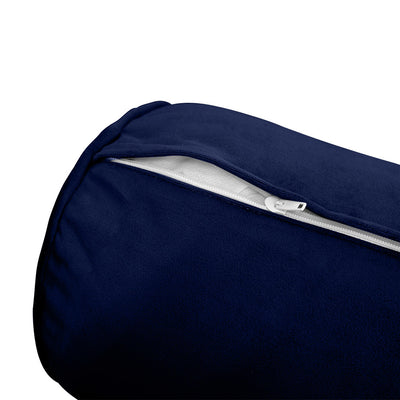 COVER ONLY Model V2 Twin Velvet Same Pipe Indoor Daybed Cushion Bolster - AD373
