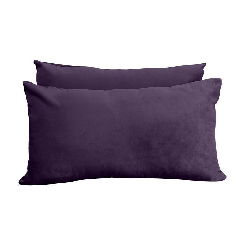 COVER ONLY Model V2 Full Velvet Knife Edge Indoor Daybed Cushion Bolster - AD339