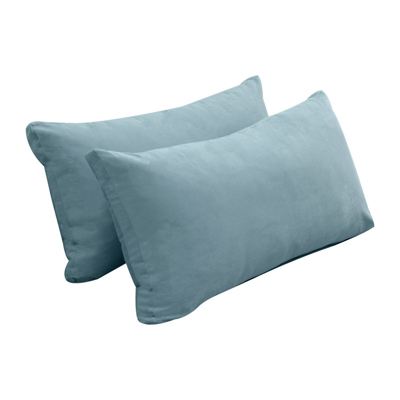 COVER ONLY Model V2 Full Velvet Knife Edge Indoor Daybed Cushion Bolster - AD355