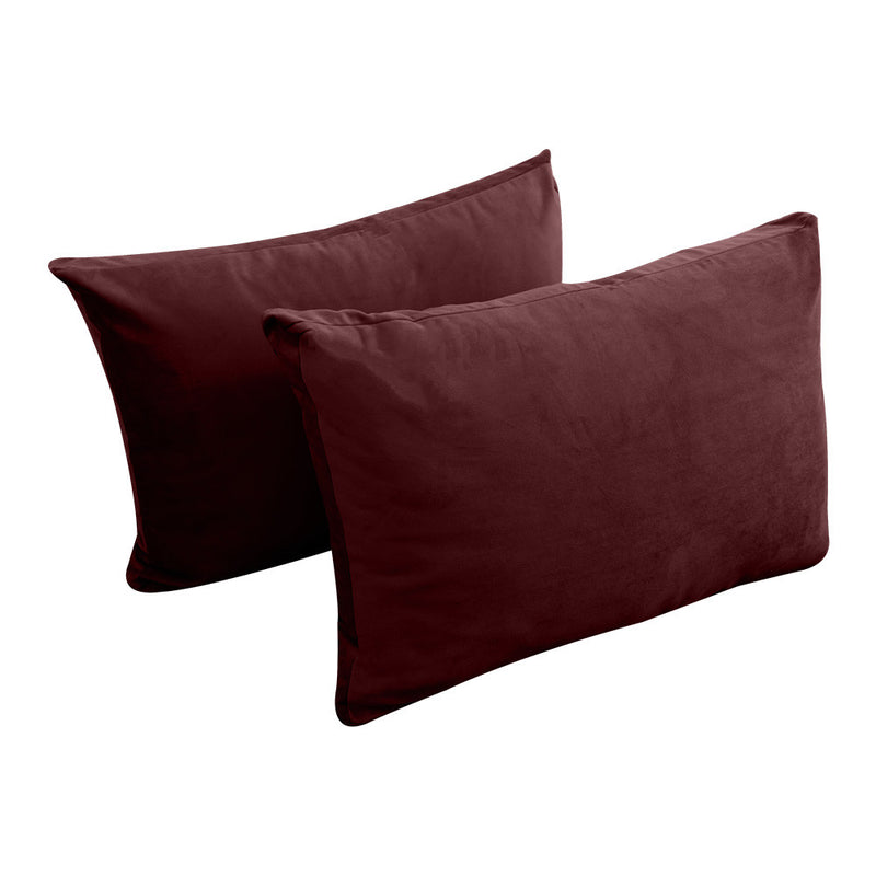 COVER ONLY Model V2 Full Velvet Knife Edge Indoor Daybed Cushion Bolster - AD368