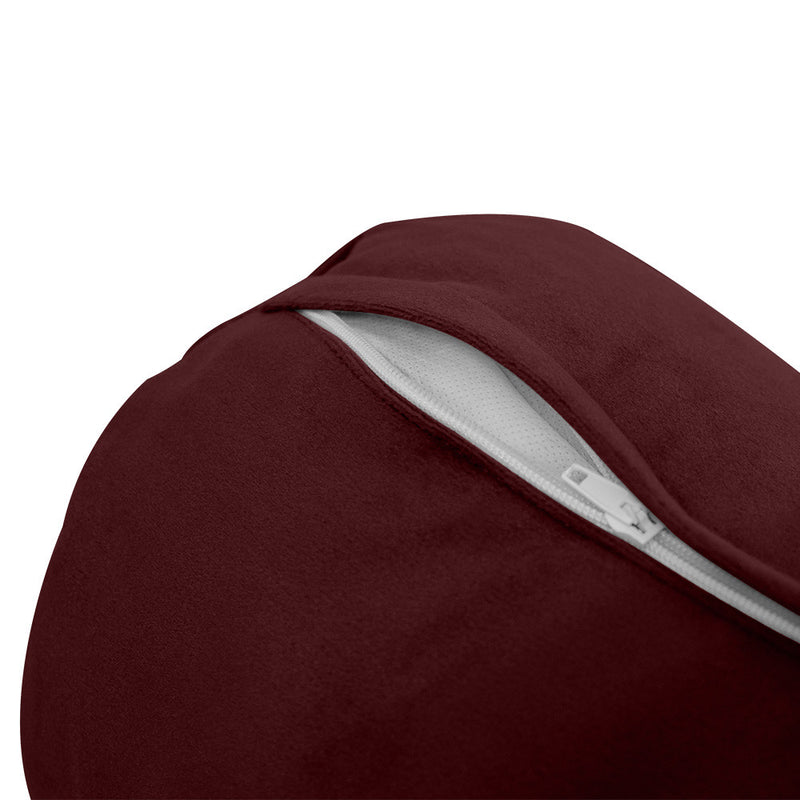 COVER ONLY Model V2 Full Velvet Knife Edge Indoor Daybed Cushion Bolster - AD368