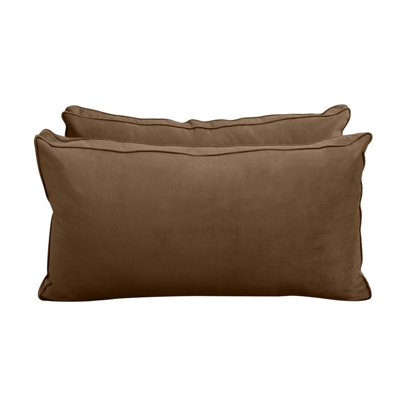 COVER ONLY Model V2 Full Velvet Same Pipe Indoor Daybed Cushion Bolster - AD308
